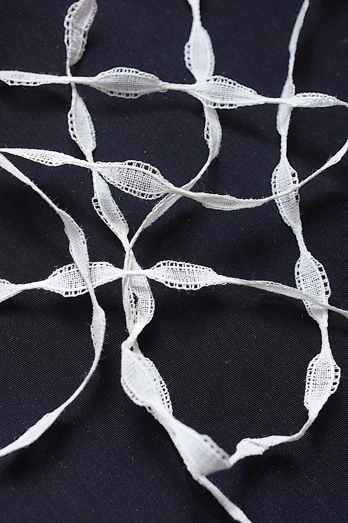 アンティークレーステープ dentelle atntique  トータル40cm以上 .FR a l'epoque