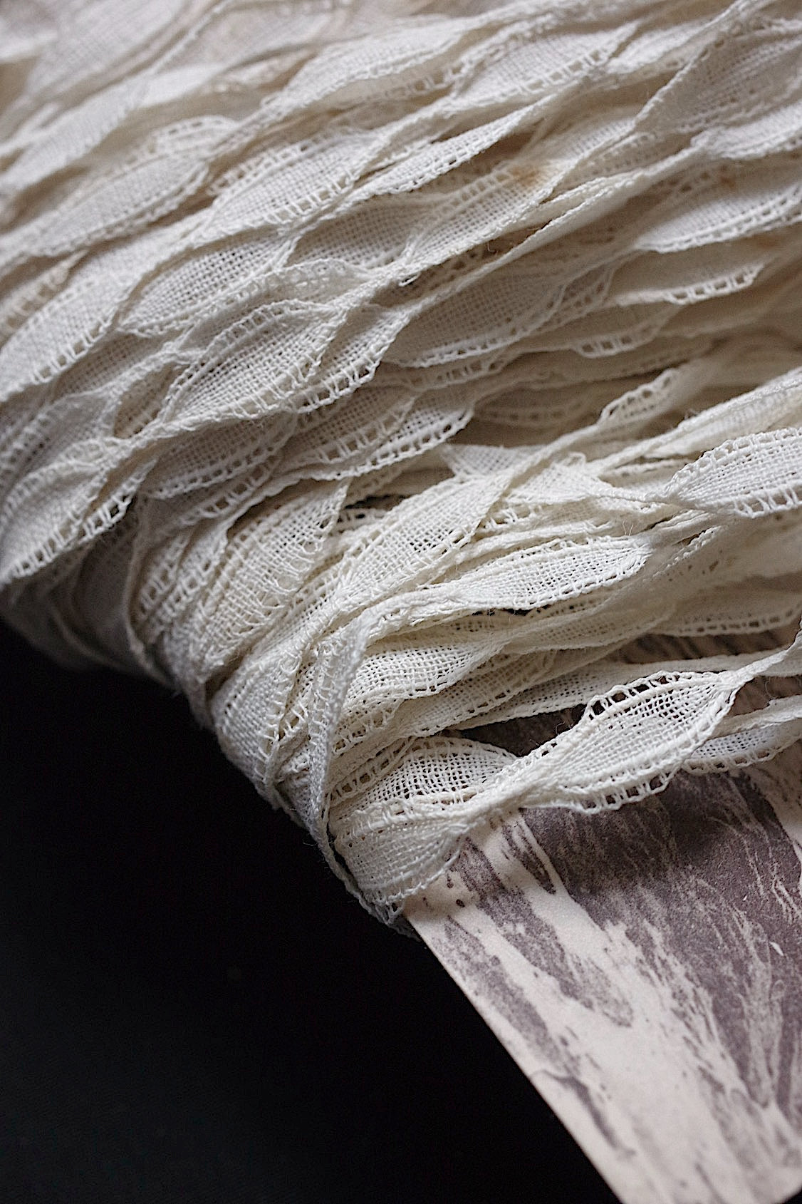 アンティークレーステープ dentelle atntique トータル40cm以上 .FR a l'epoque