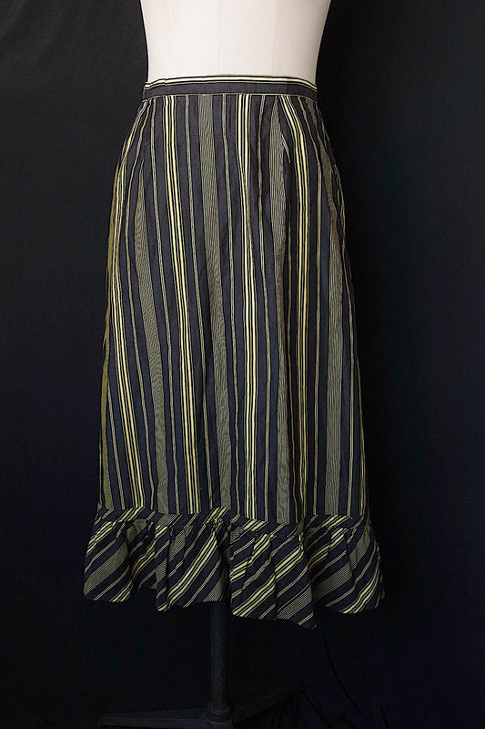 アンティークスカート vêtement antique くろ×キイロ .FR a l'epoque