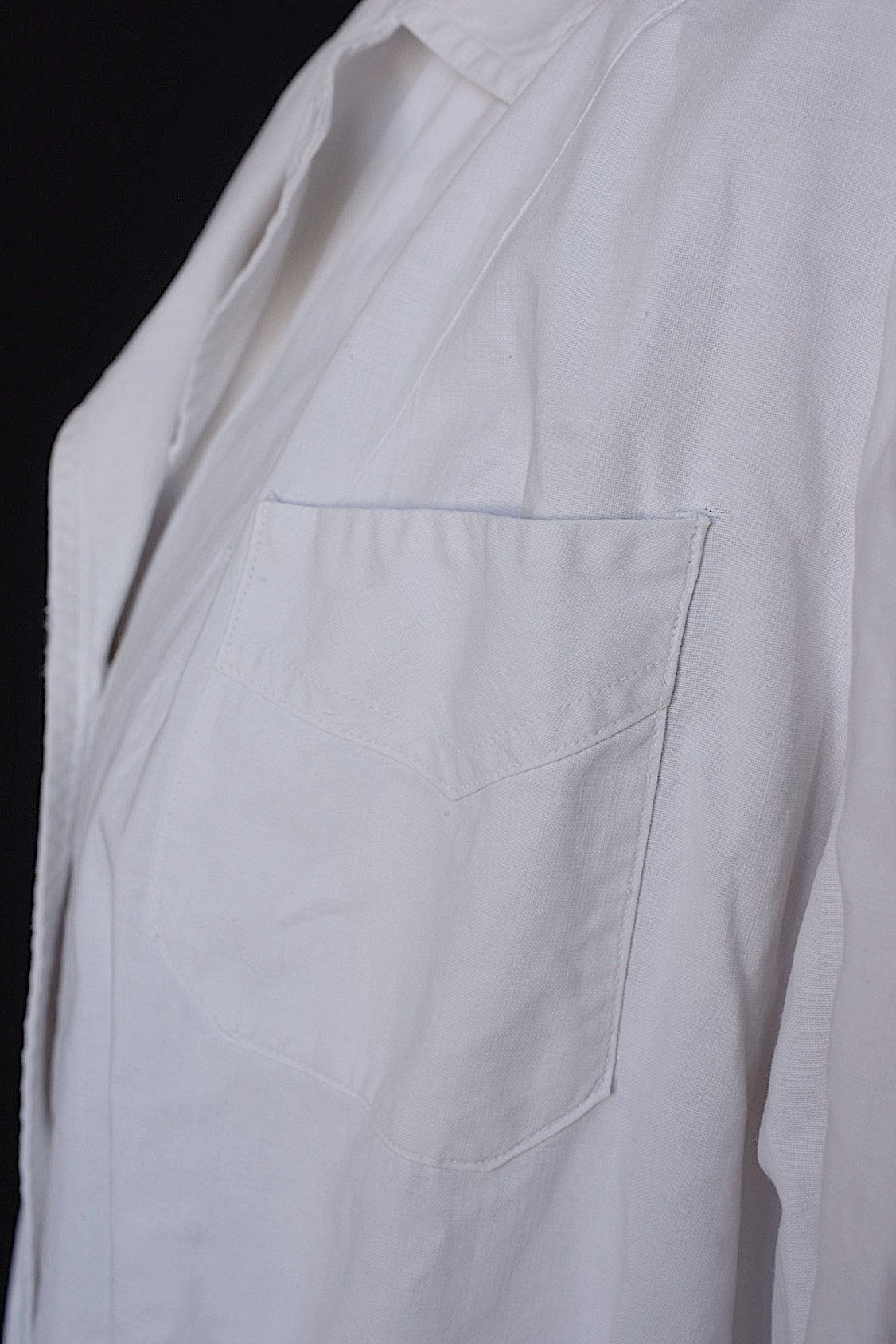 ヴィンテージアトリエコート vêtement vintage コットンコート白 .FR a l'epoque