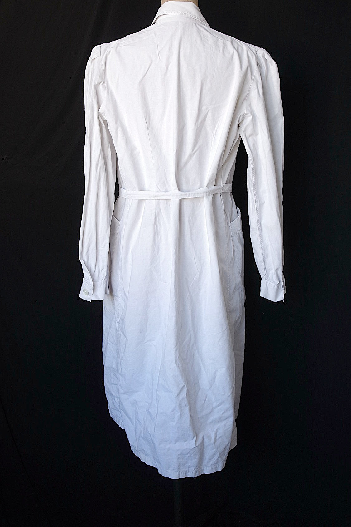 ヴィンテージアトリエコート vêtement vintage コットンコート白 .FR a l'epoque