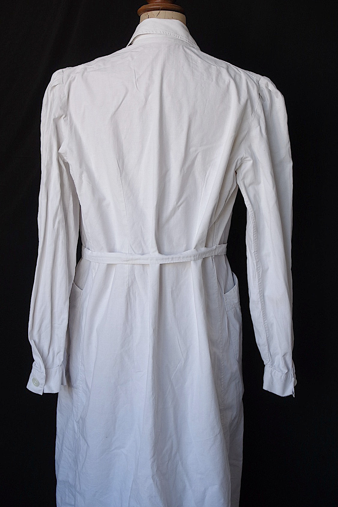 ヴィンテージアトリエコート vêtement vintage コットンコート白 .FR a l'epoque