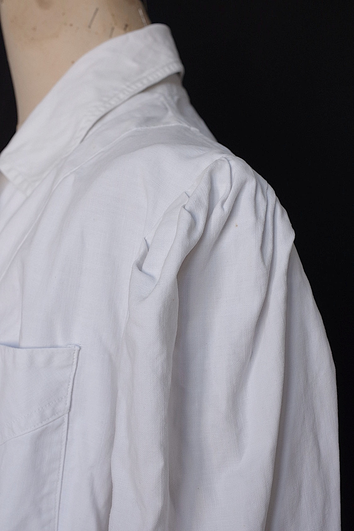 ヴィンテージアトリエコート vêtement vintage コットンコート白 .FR a l'epoque
