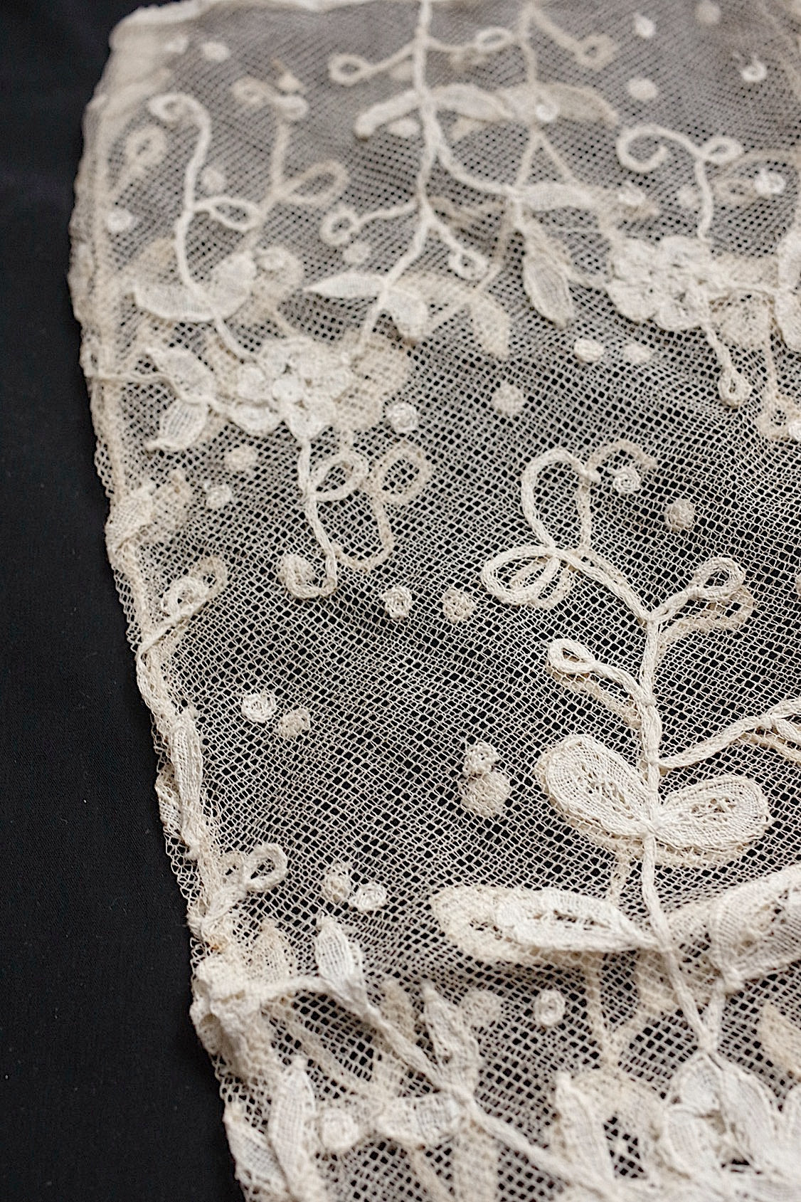 アンティークレース dentelle antique 袖 .FR a l'epoque