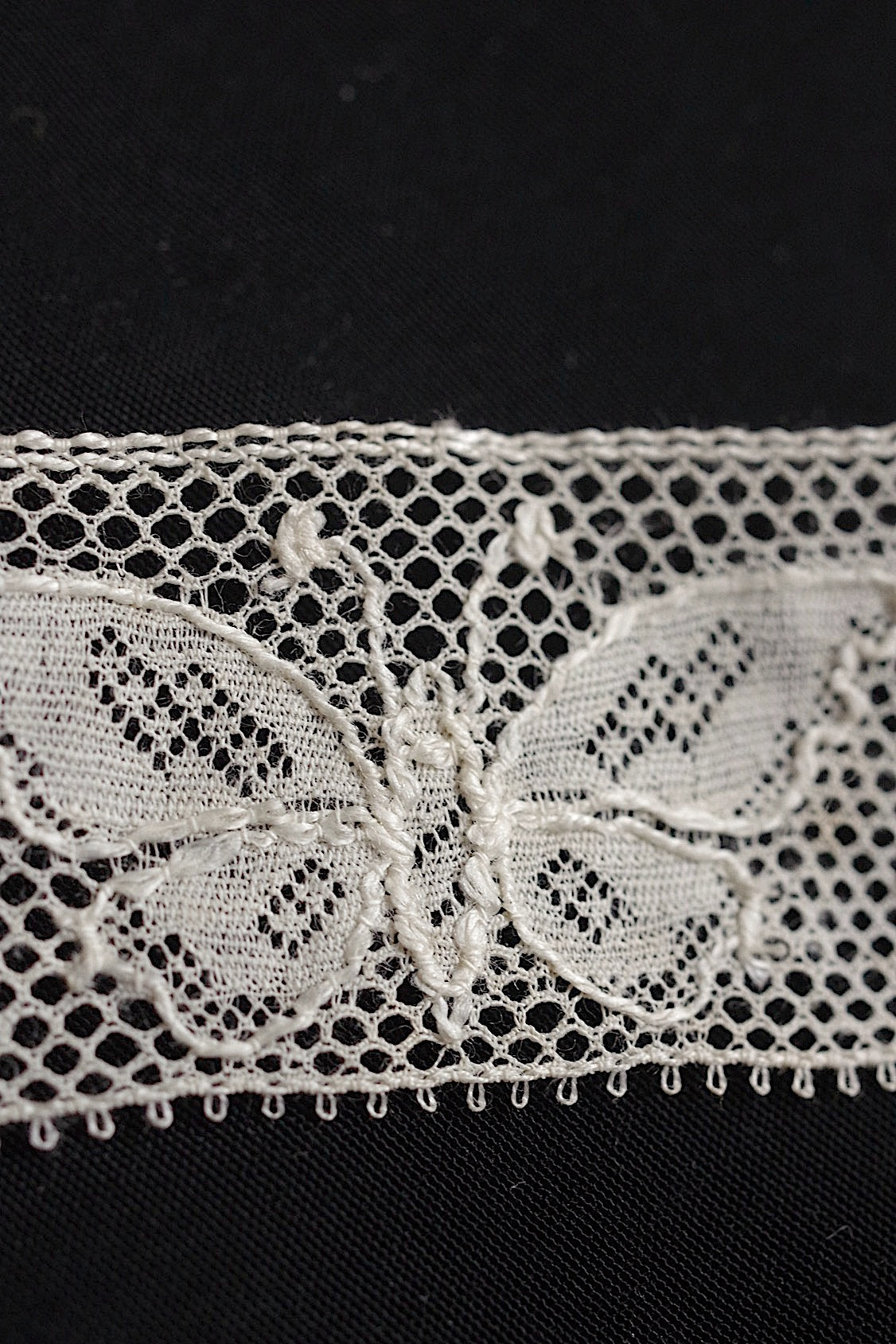 アンティークレース dentelle antique 1015cm  .FR a l'epoque