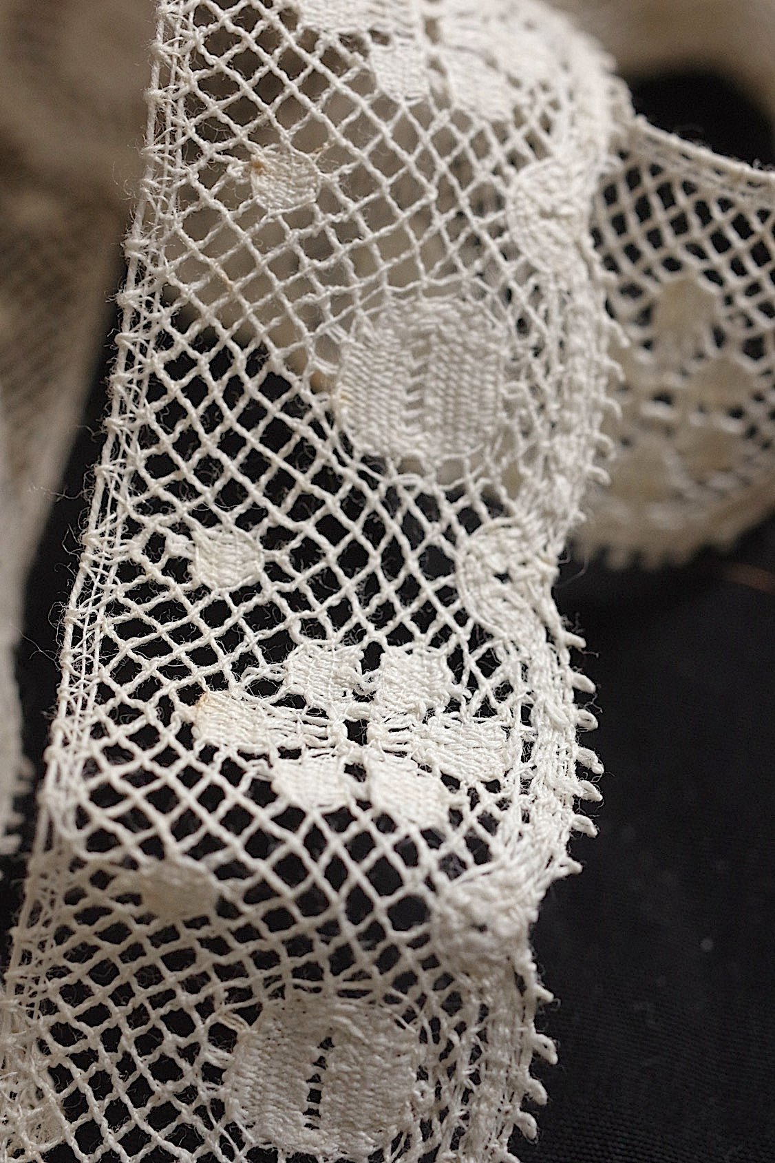 アンティークレース dentelle antique 790cm .FR a l'epoque