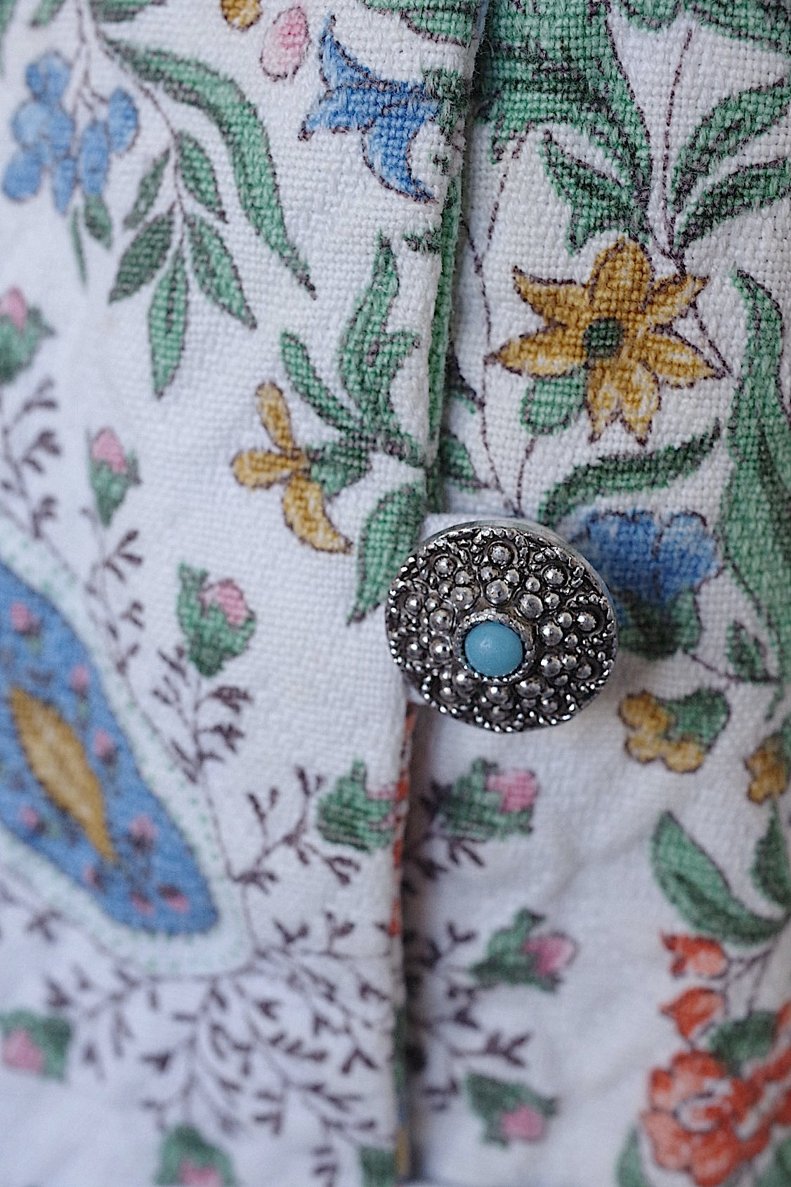 ヴィンテージワンピース vêtement vintageリバティー柄 .FR a l'epoque