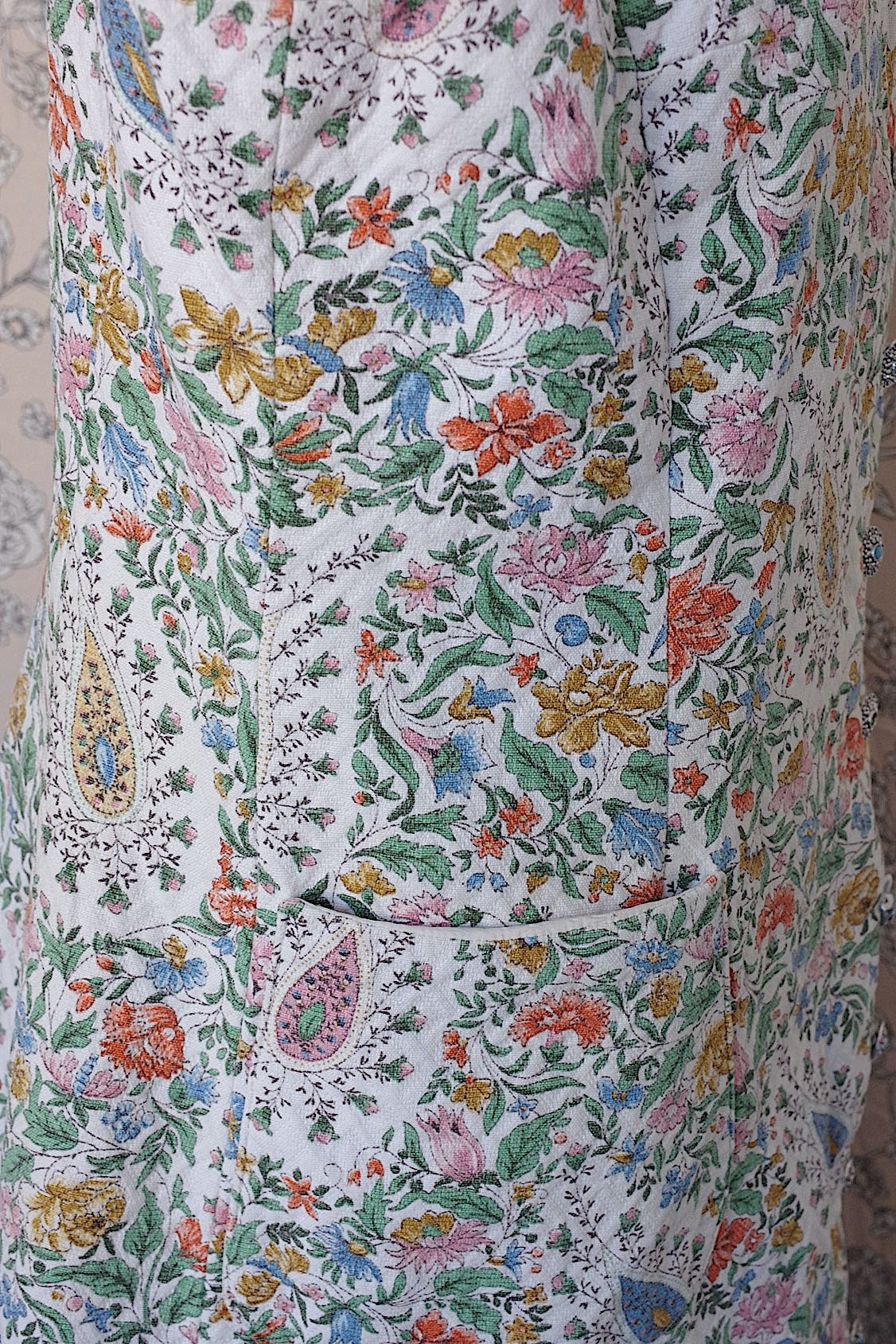 ヴィンテージワンピース vêtement vintageリバティー柄 .FR a l'epoque