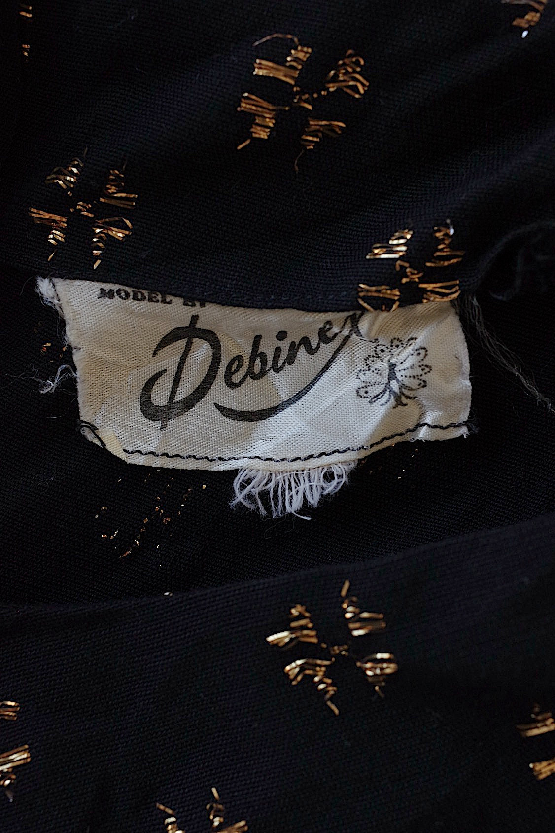 ヴィンテージtops vêtement vintage 黒トップ .FR a l'epoque