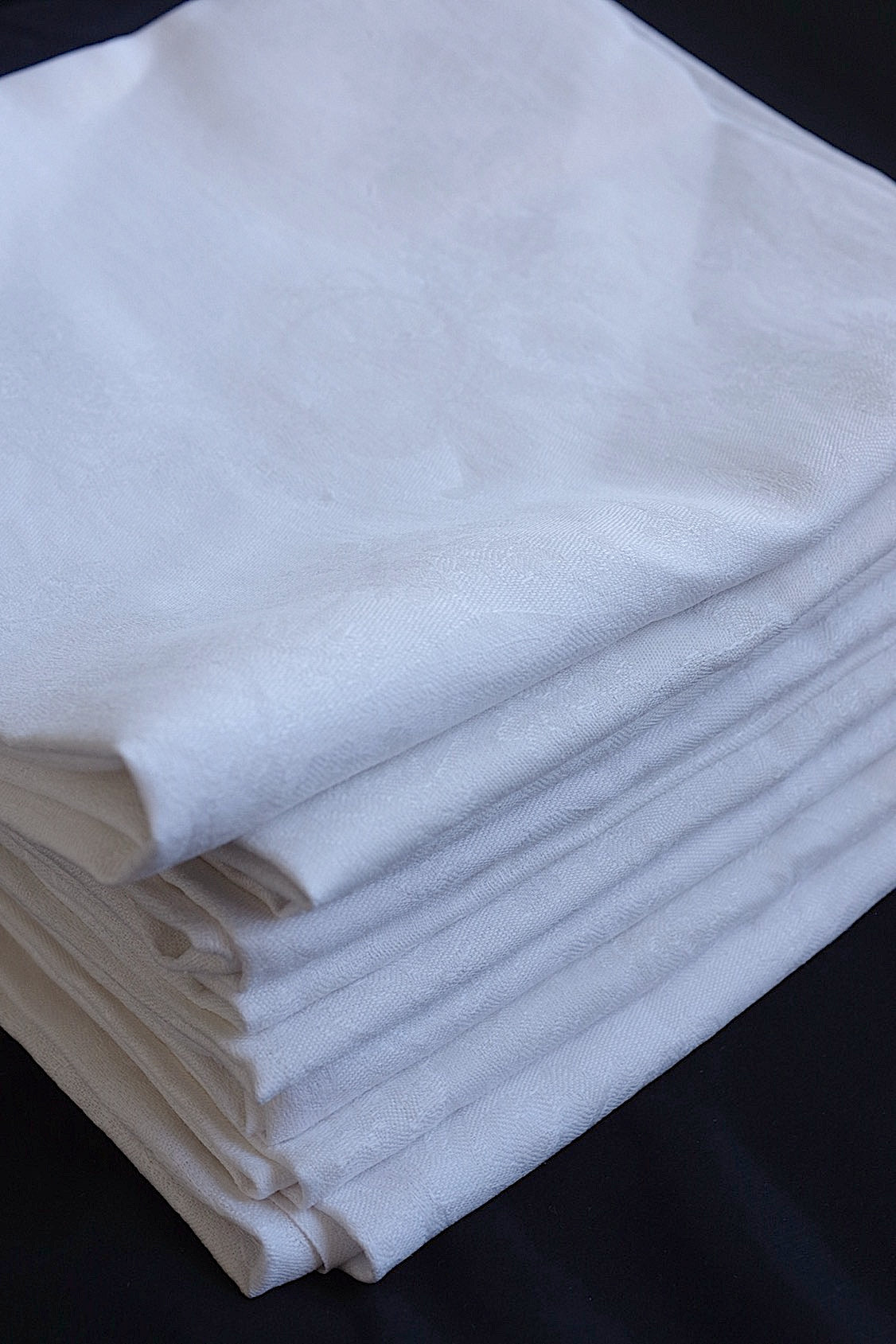 アンティークナプキン nappe de table antique Damassé .FR a l'epoque