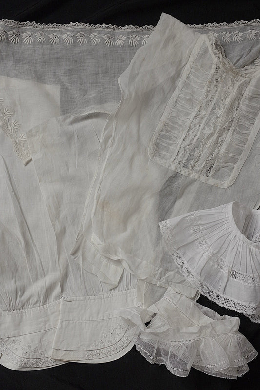 アンティークレース dentelle antique antique lace パーツlot .FR a l'epoque