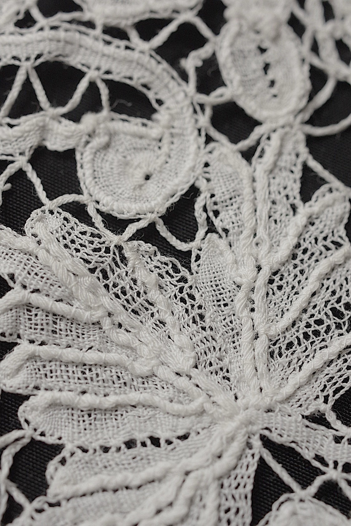 アンティークレース dentelle antique antique lace 小さな襟 .FR a l'epoque