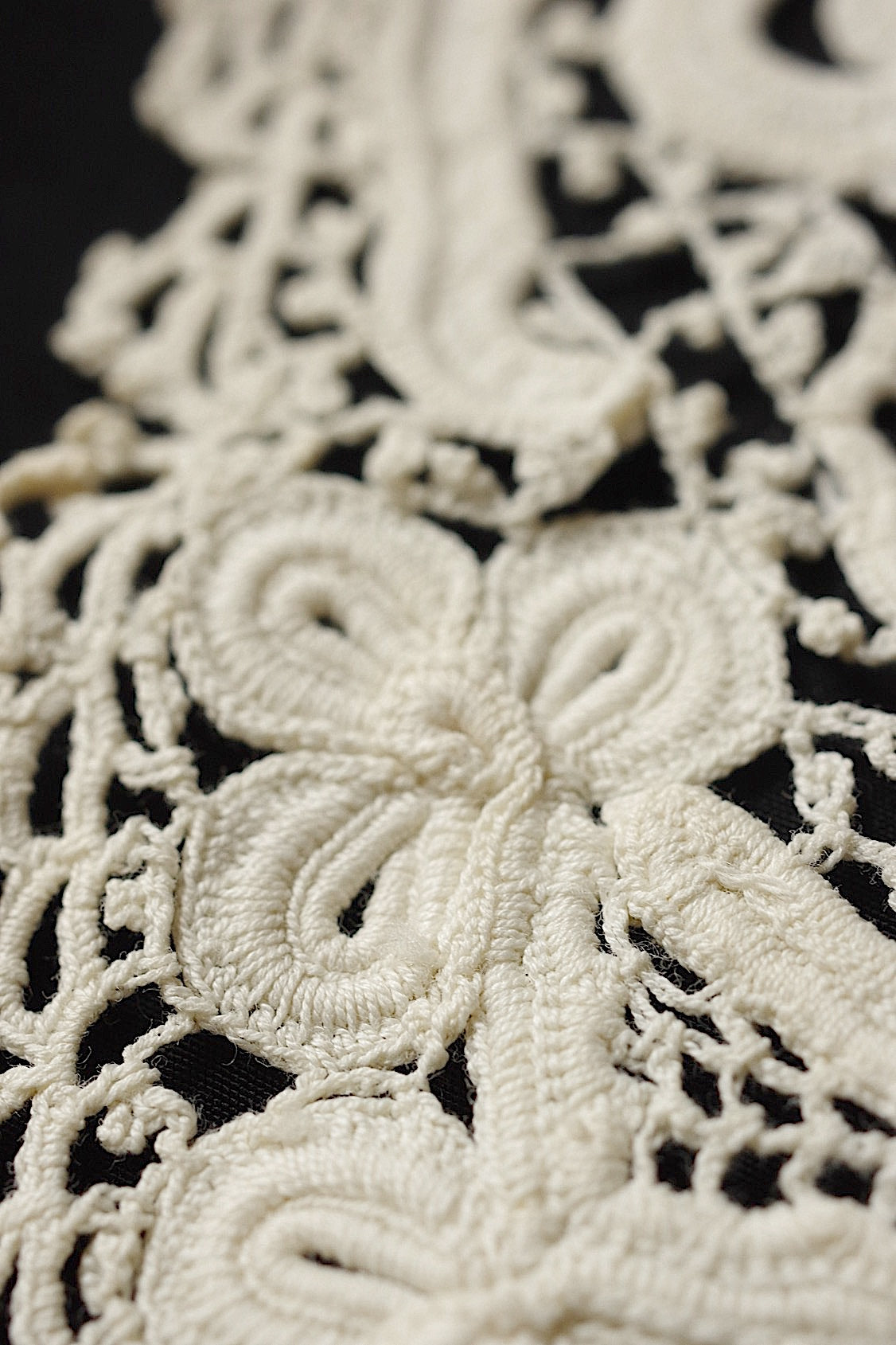 アンティークレース dentelle antique antique lace クロシェ襟 .FR a l'epoque