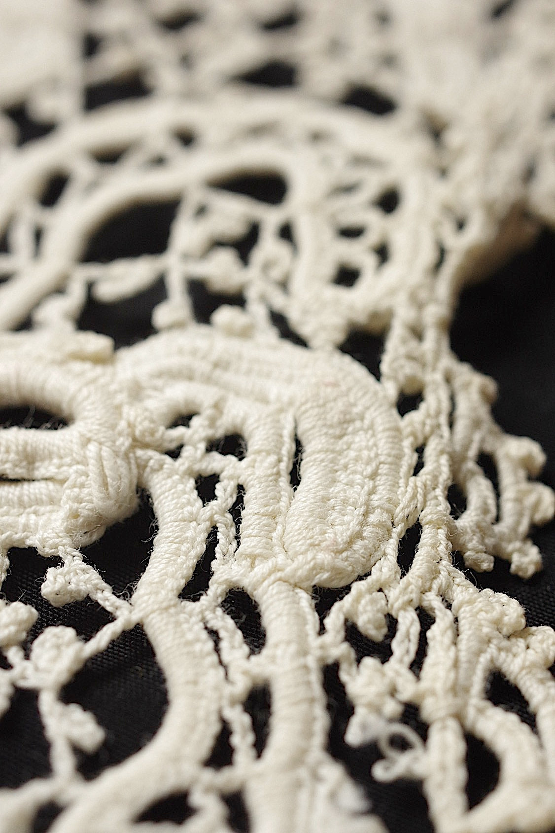 アンティークレース dentelle antique antique lace クロシェ襟 .FR a l'epoque