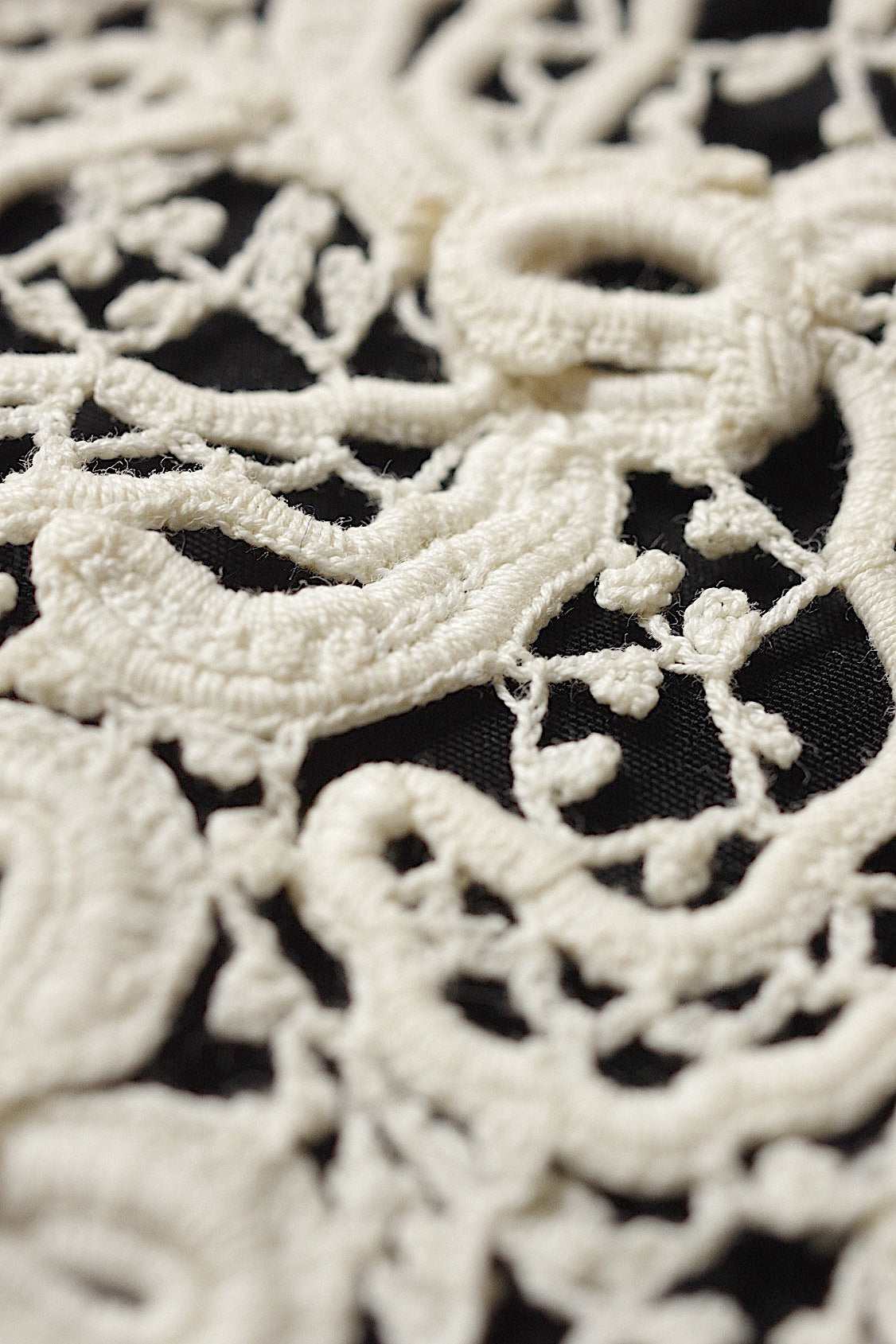 アンティークレース dentelle antique antique lace クロシェ襟 .FR a l'epoque
