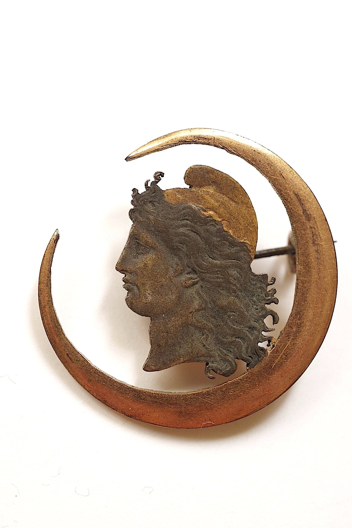 antique broche アンティークブローチ アルゼンチンコイン .FR a l'epoque