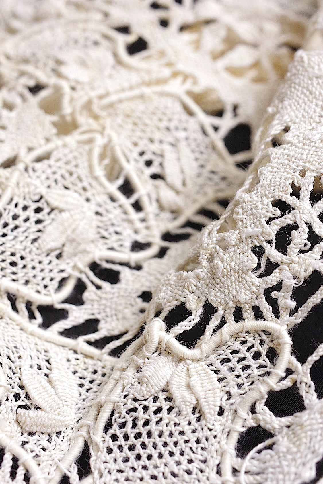 アンティークレース dentelle antique lace フリンジ .FR a l'epoque