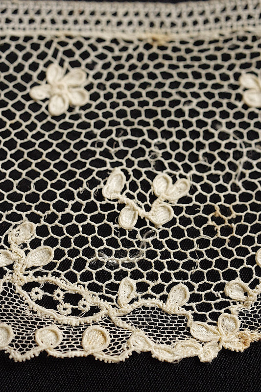 アンティークレース dentelle antique lace アランソンレース 262cm .FR a l'epoque