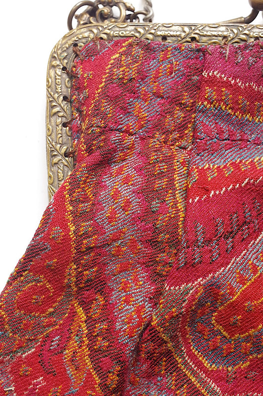 アンティークパース antique purse カシミア .FR a l'epoque