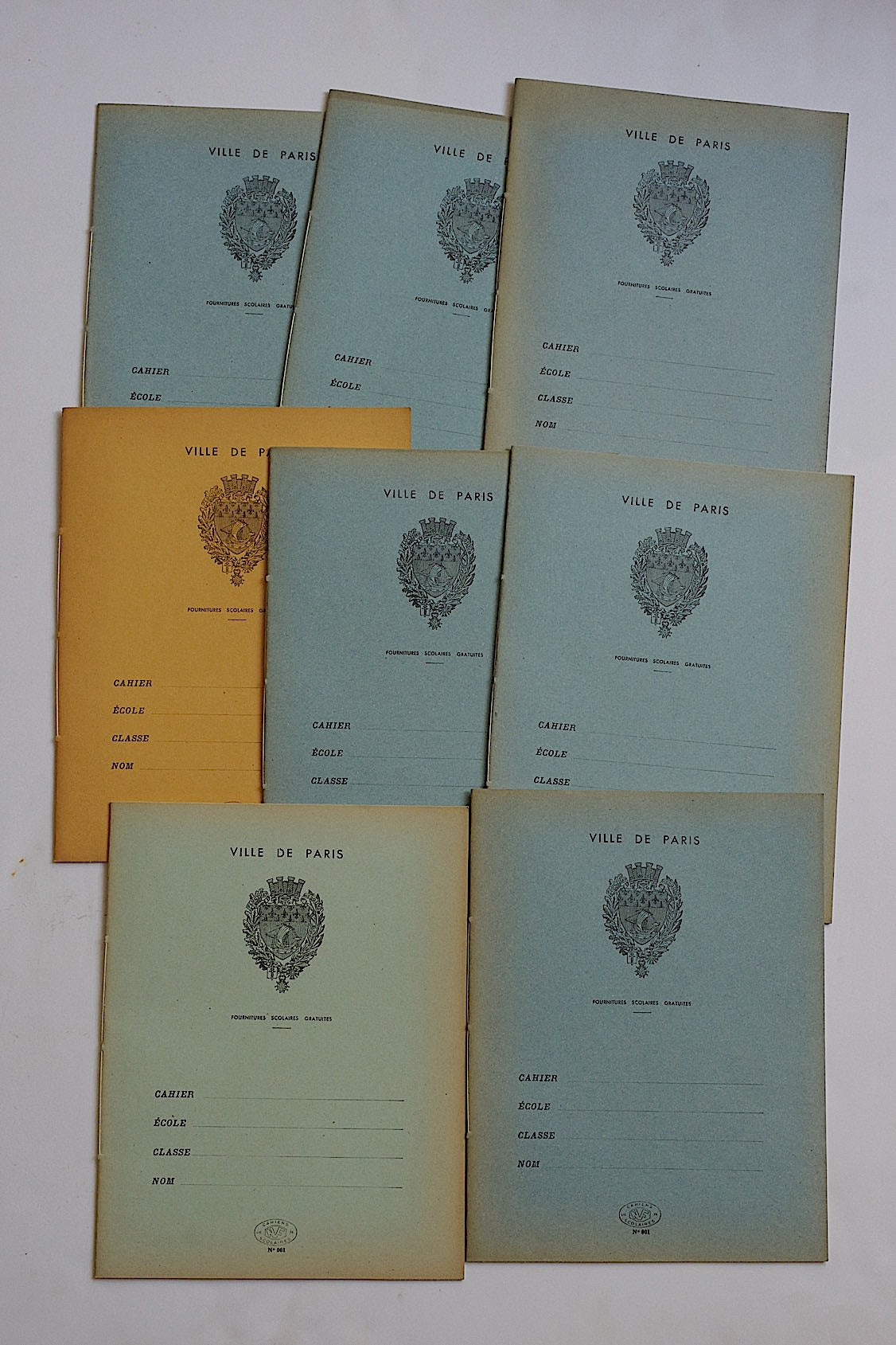 アンティークノート cahier antique VILLE DE PARIS .FR a l'epoque