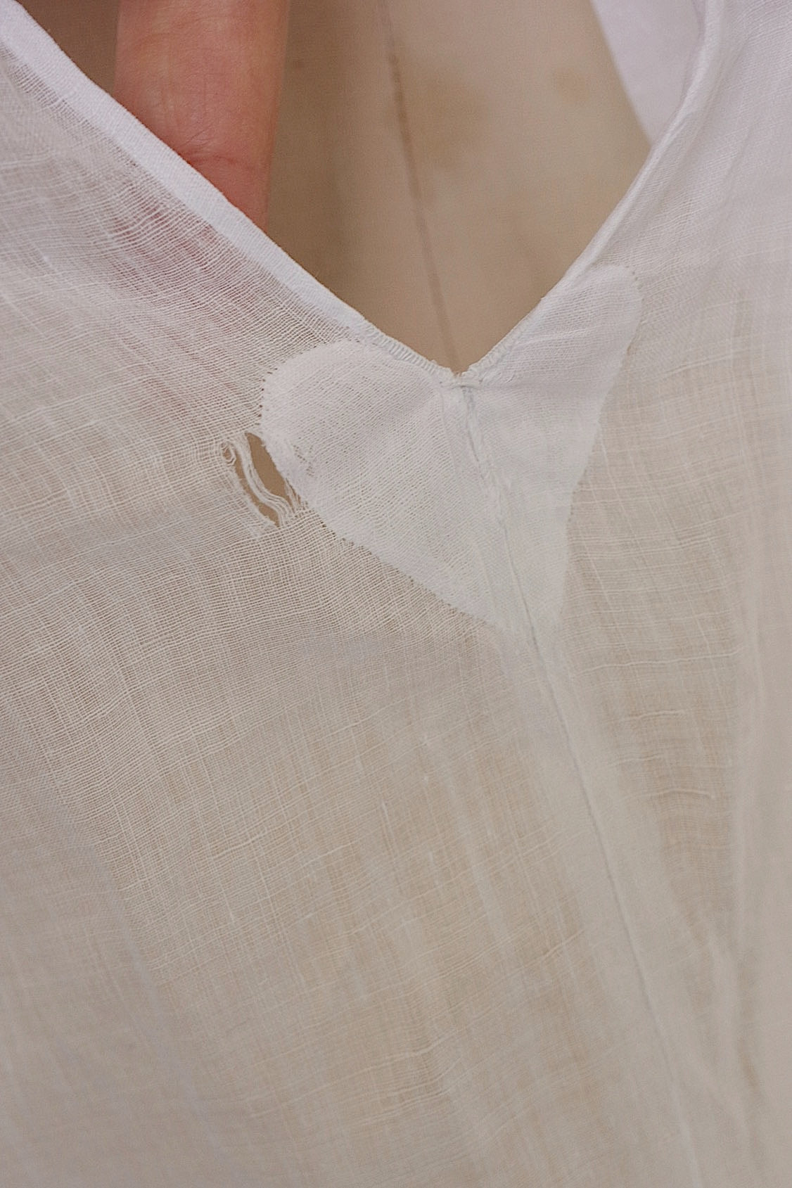 アンティーク教会チュニック vêtement antique surplis Church Smock1 .FR a l'epoque