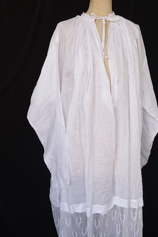 アンティーク教会チュニック vêtement antique aube Church Smock6 .FR a l'epoque