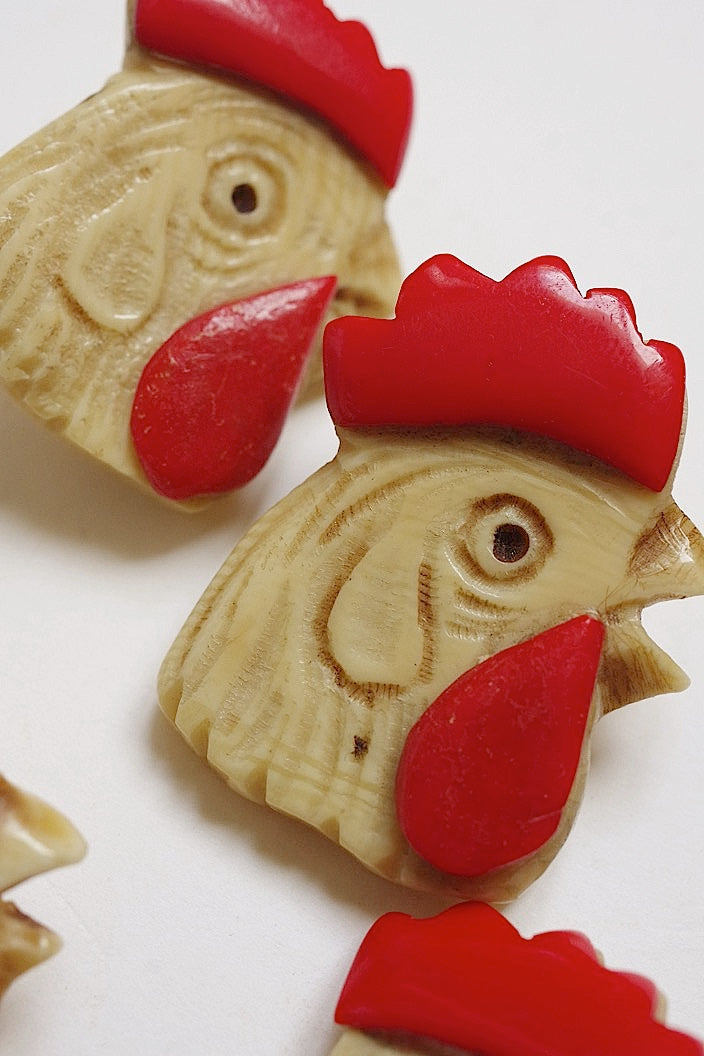 アンティークボタン bouton antique coq .FR a l'epoque