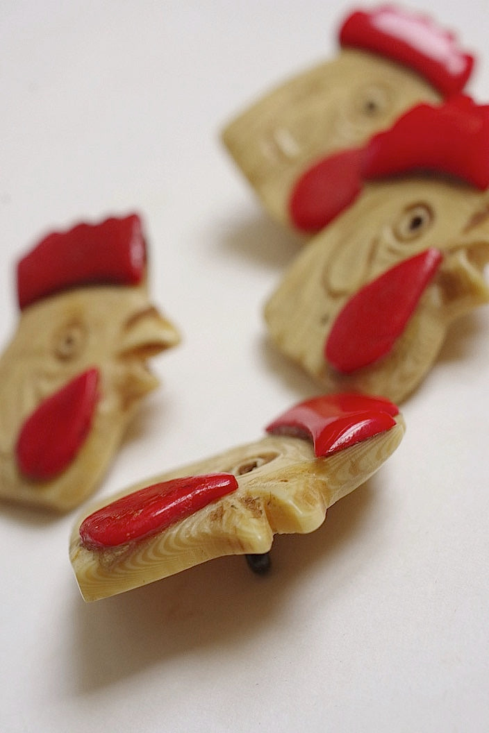 アンティークボタン bouton antique coq .FR a l'epoque