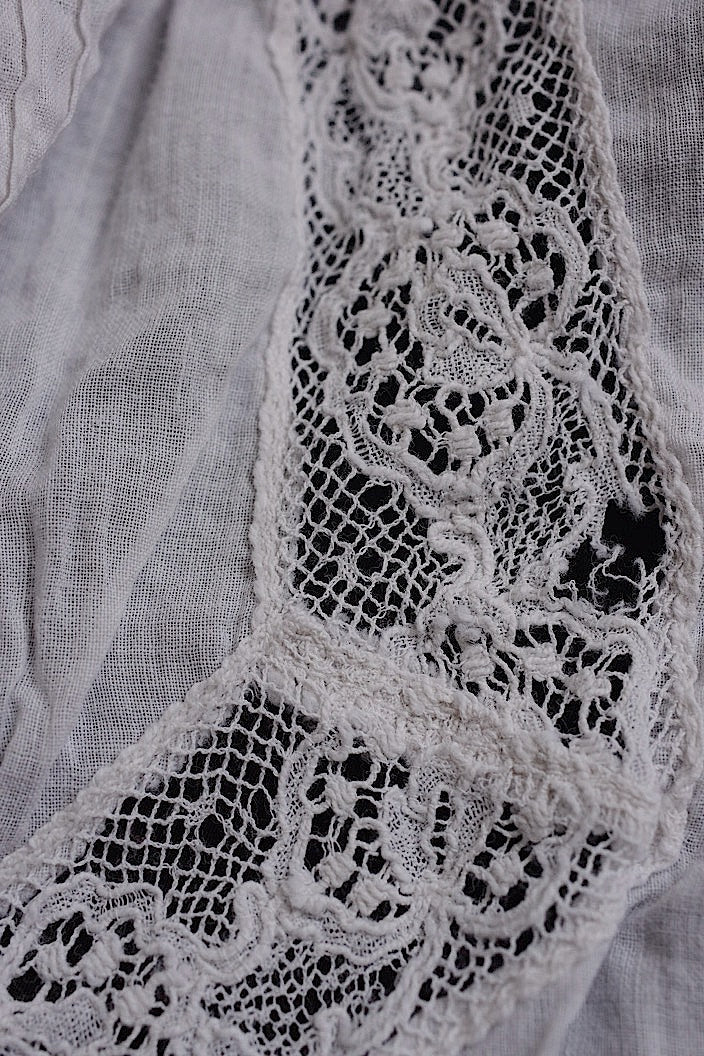 アンティークレース dentelle ancinne レース生地はぎれ2 .FR a l'epoque