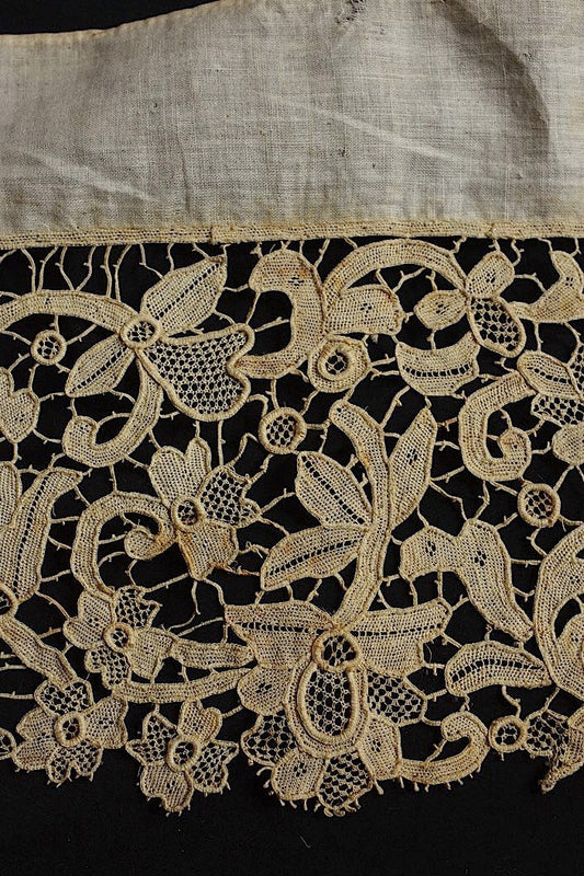 アンティークレース dentelle ancinne ヴニーズ 290cm .FR a l'epoque