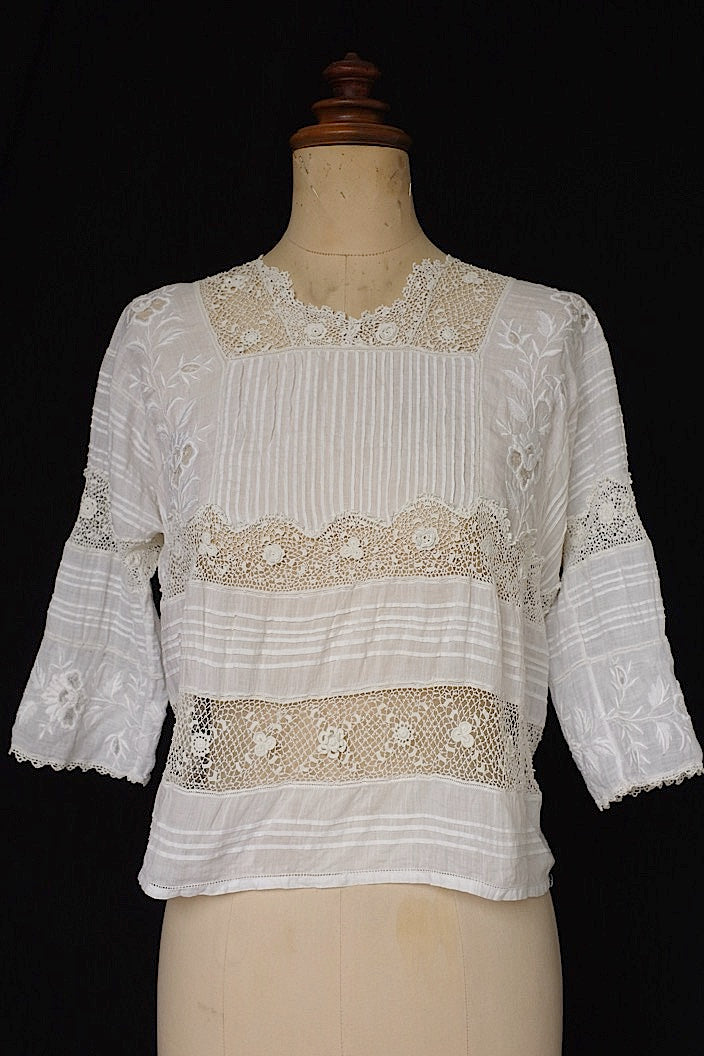 アンティークブラウス vêtement  antique blouse7 .FR a l'epoque