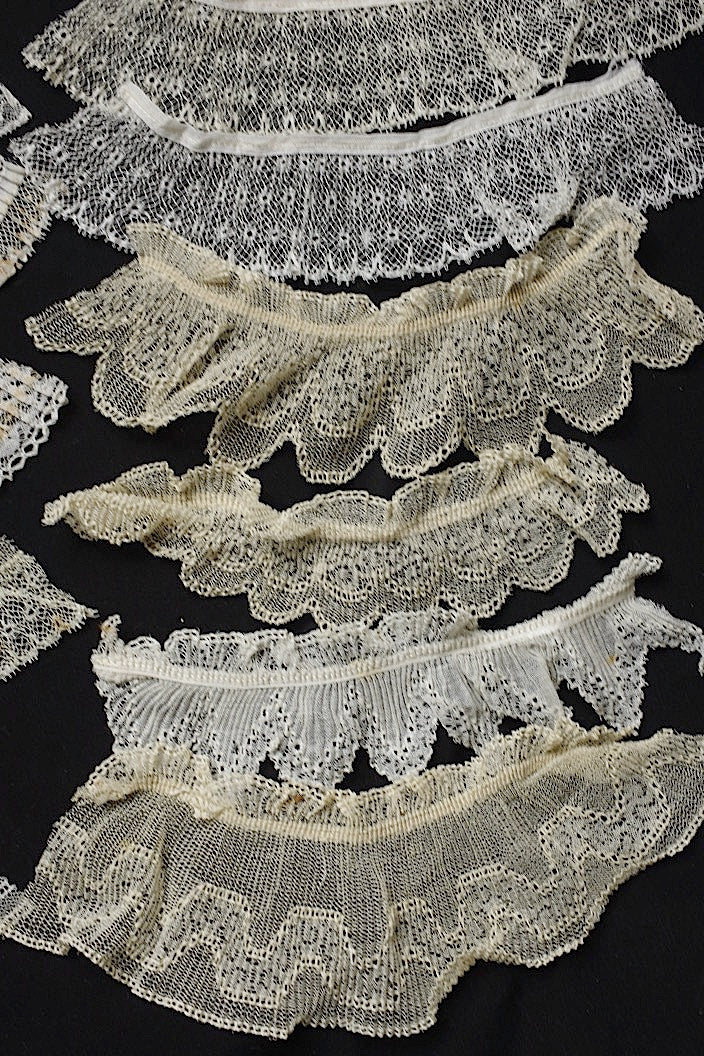アンティークレース dentelle ancinne プリーツレース 15本 .FR a l'epoque