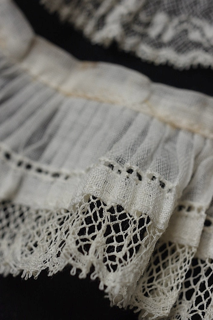 アンティークレース dentelle ancinne プリーツレース 15本 .FR a l'epoque