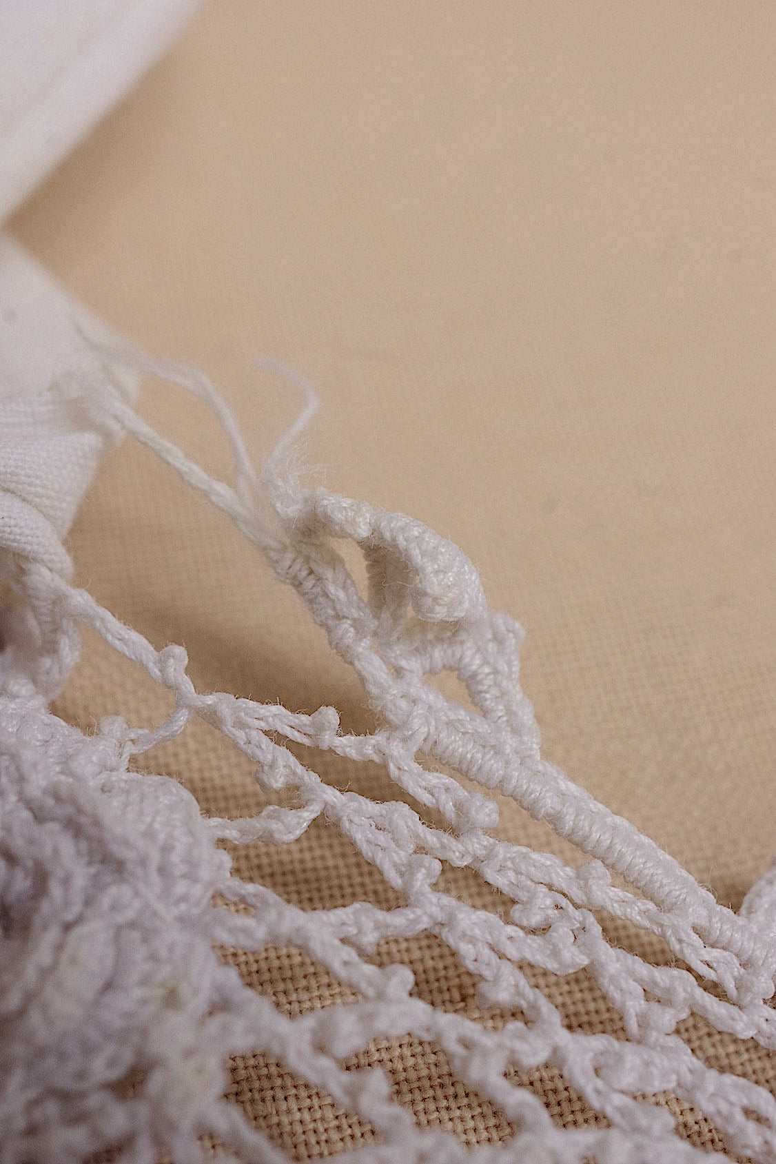 アンティークレース dentelle ancienne クロシェ top .FR a l'epoque