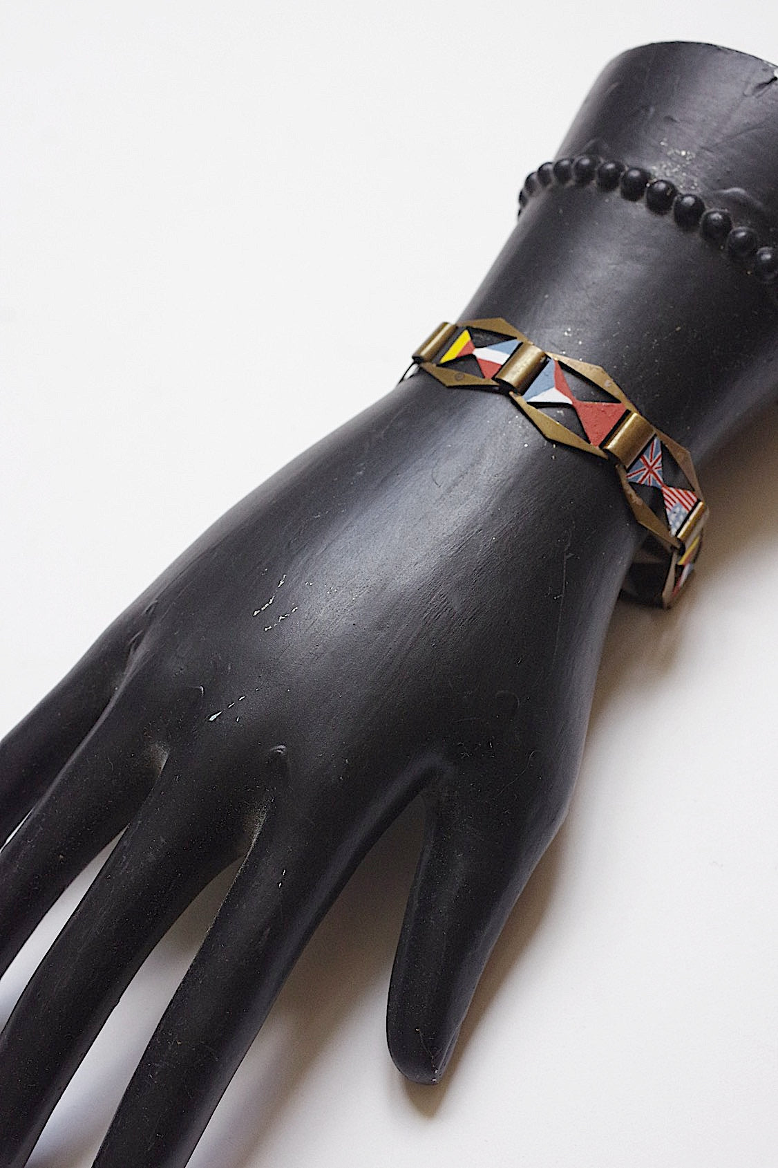 アンティークブレスレット bracelet antique 国旗 .FR a l'epoque