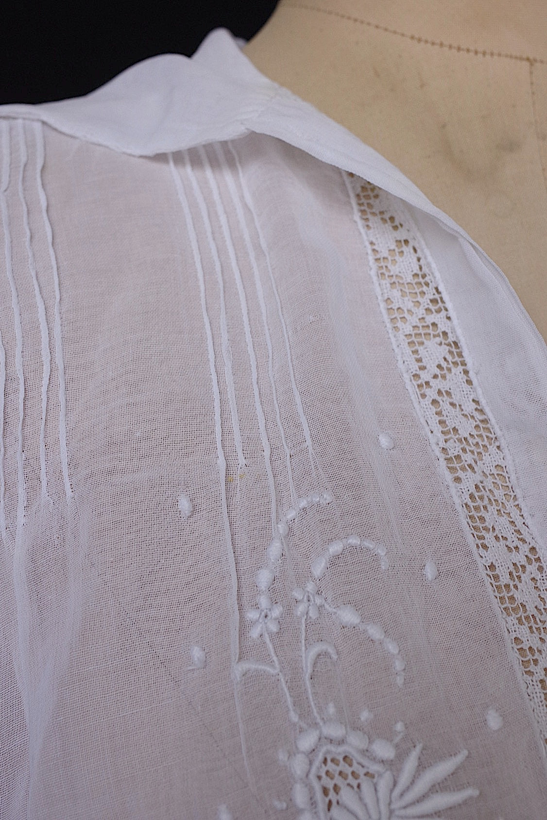 アンティークブラウス vêtement antique セーラーカラー .FR a l'epoque