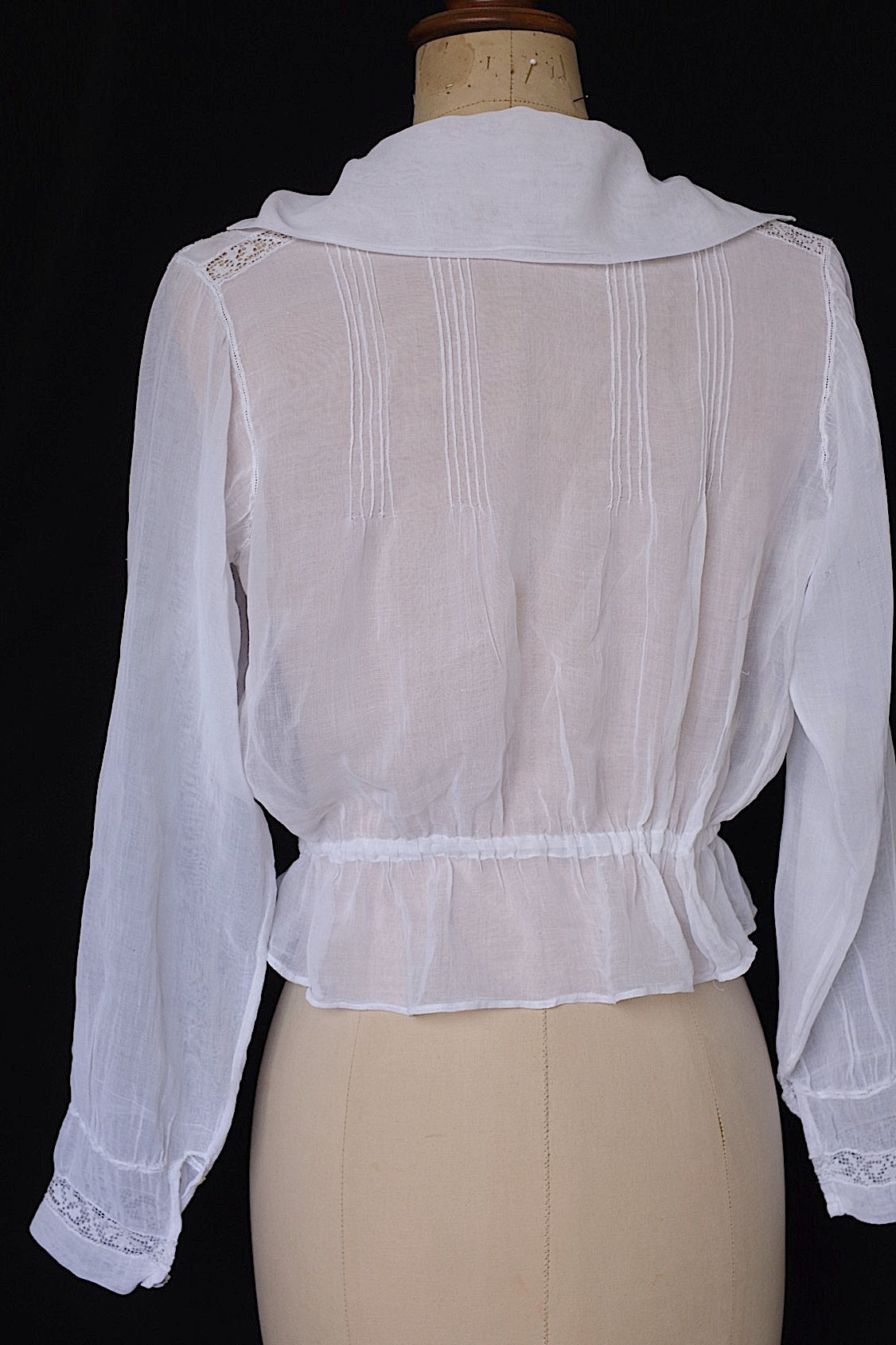 アンティークブラウス vêtement antique セーラーカラー .FR a l'epoque