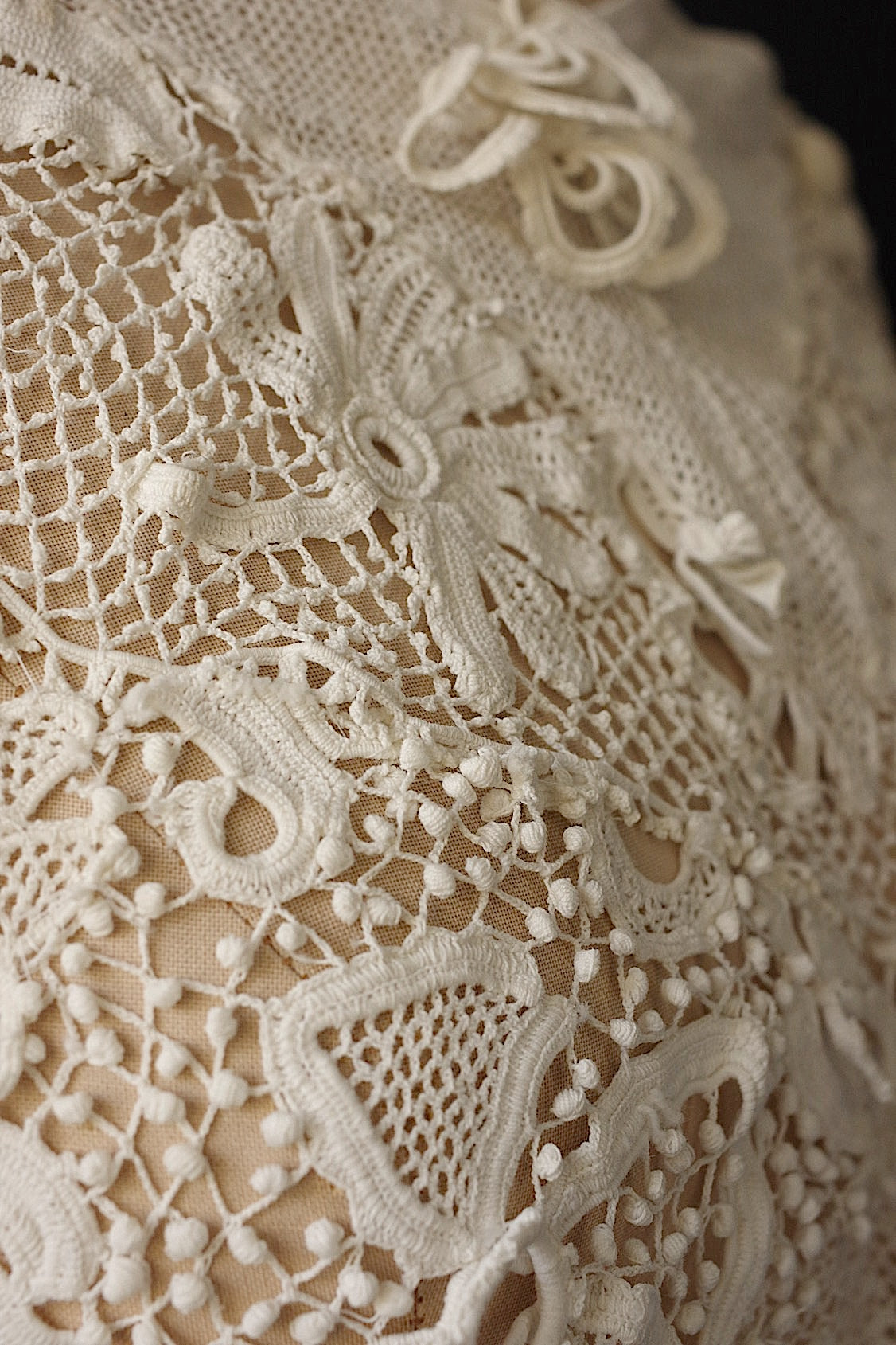 アンティークブラウス vêtement antique クロシェレーストップ .FR a l'epoque