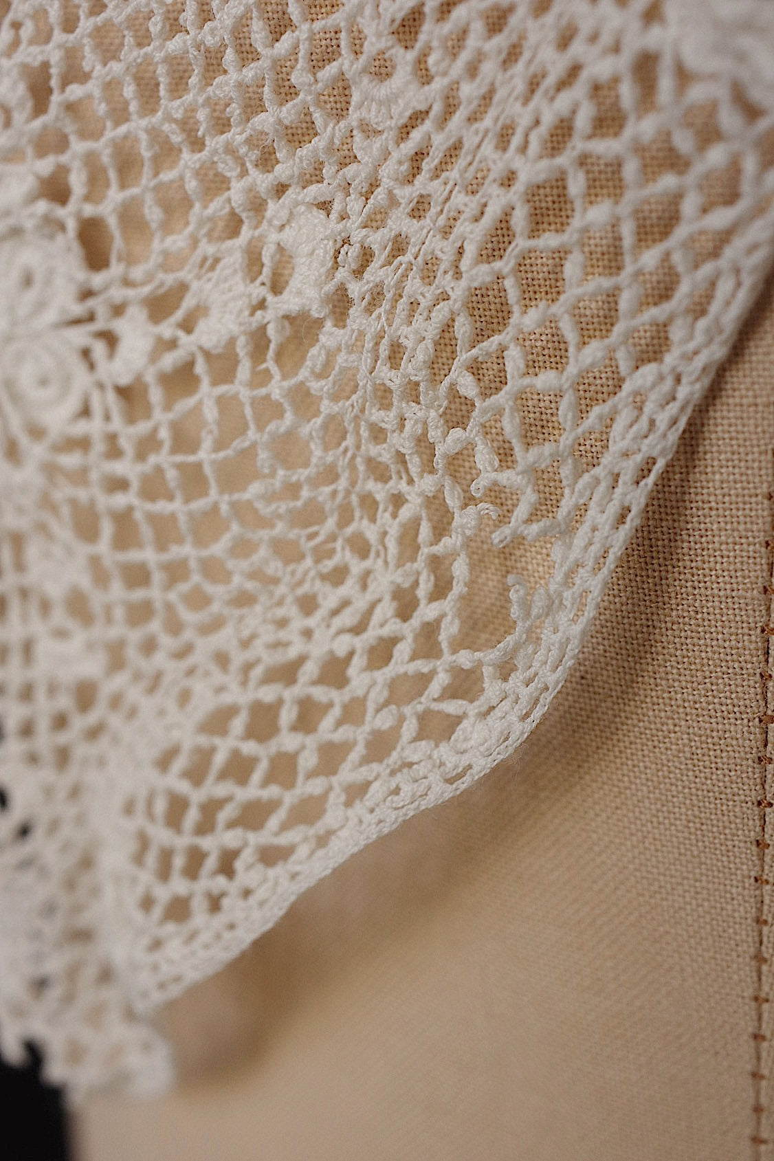 アンティークブラウス vêtement antique クロシェレーストップ .FR a l'epoque