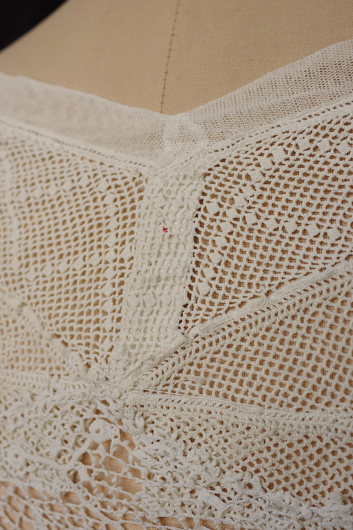 アンティークブラウス vêtement antique クロシェレーストップ .FR a l'epoque