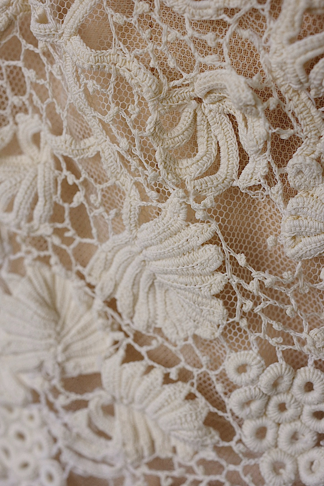 アンティークブラウス vêtement antique クロシェレーストップ .FR a l'epoque