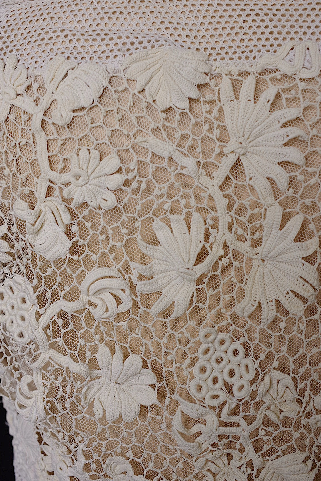 アンティークブラウス vêtement antique クロシェレーストップ .FR a l'epoque