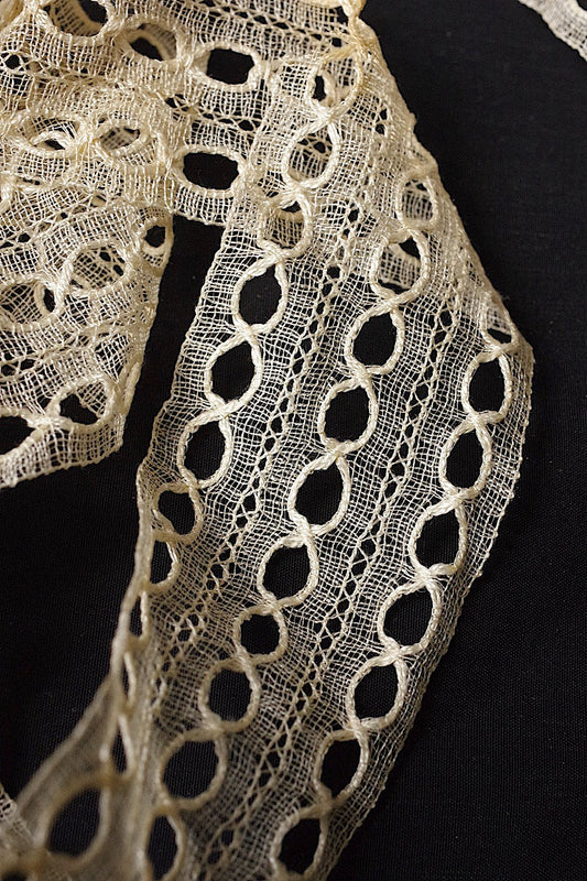 アンティークレース dentelle ancienne リボン通しテープ .FR a l'epoque