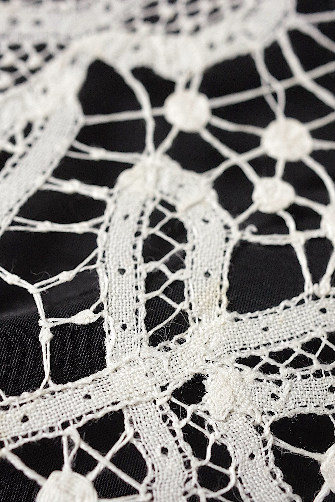 アンティークレース dentelle ancienne 225cm .FR a l'epoque