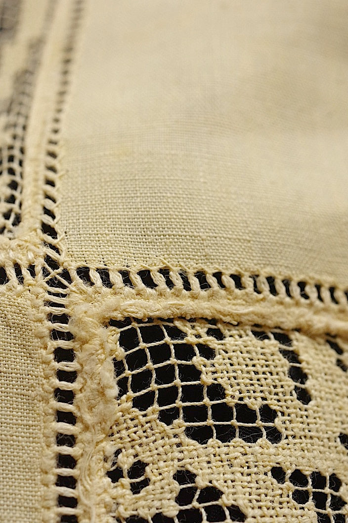 アンティークテーブルウェア antique nappe lot .FR a l'epoque