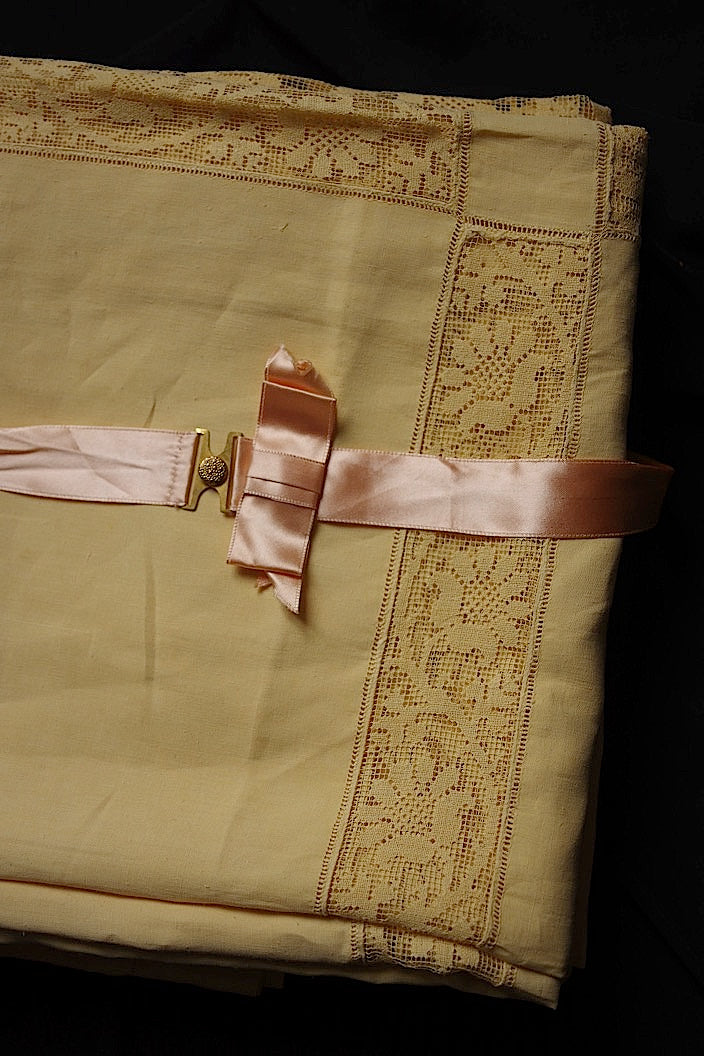 アンティークテーブルウェア antique nappe lot .FR a l'epoque