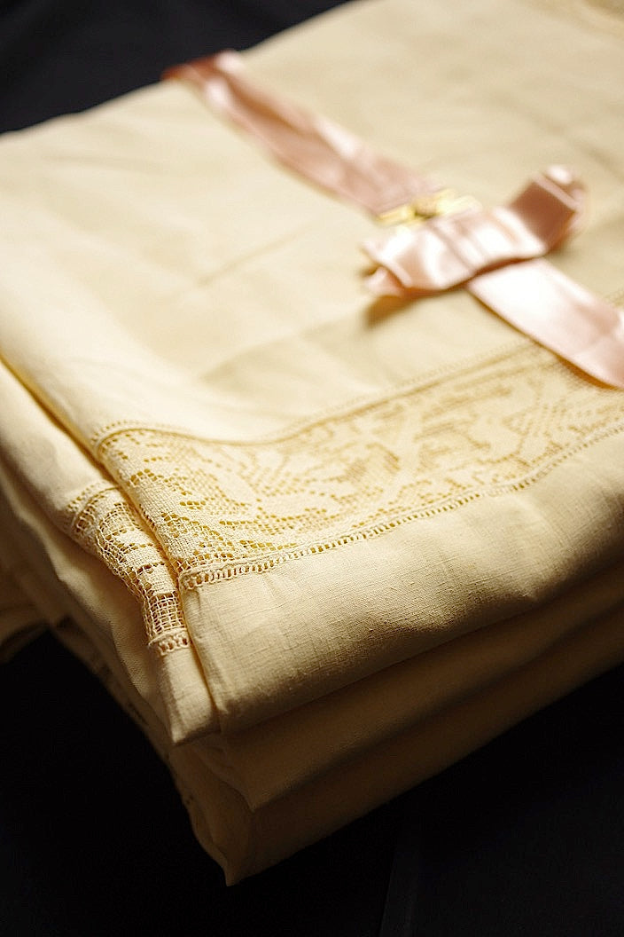 アンティークテーブルウェア antique nappe lot .FR a l'epoque