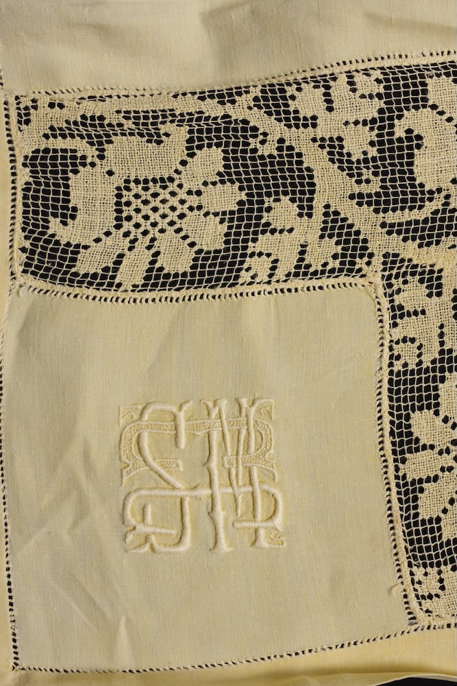 アンティークテーブルウェア antique nappe lot .FR a l'epoque
