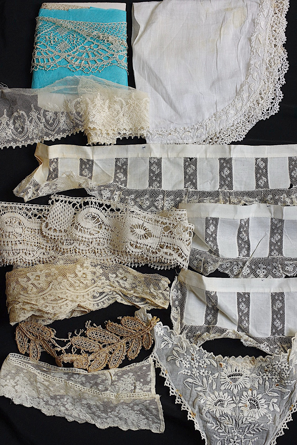 アンティークレース dentelle ancienne 素材用lots1 .FR a l'epoque