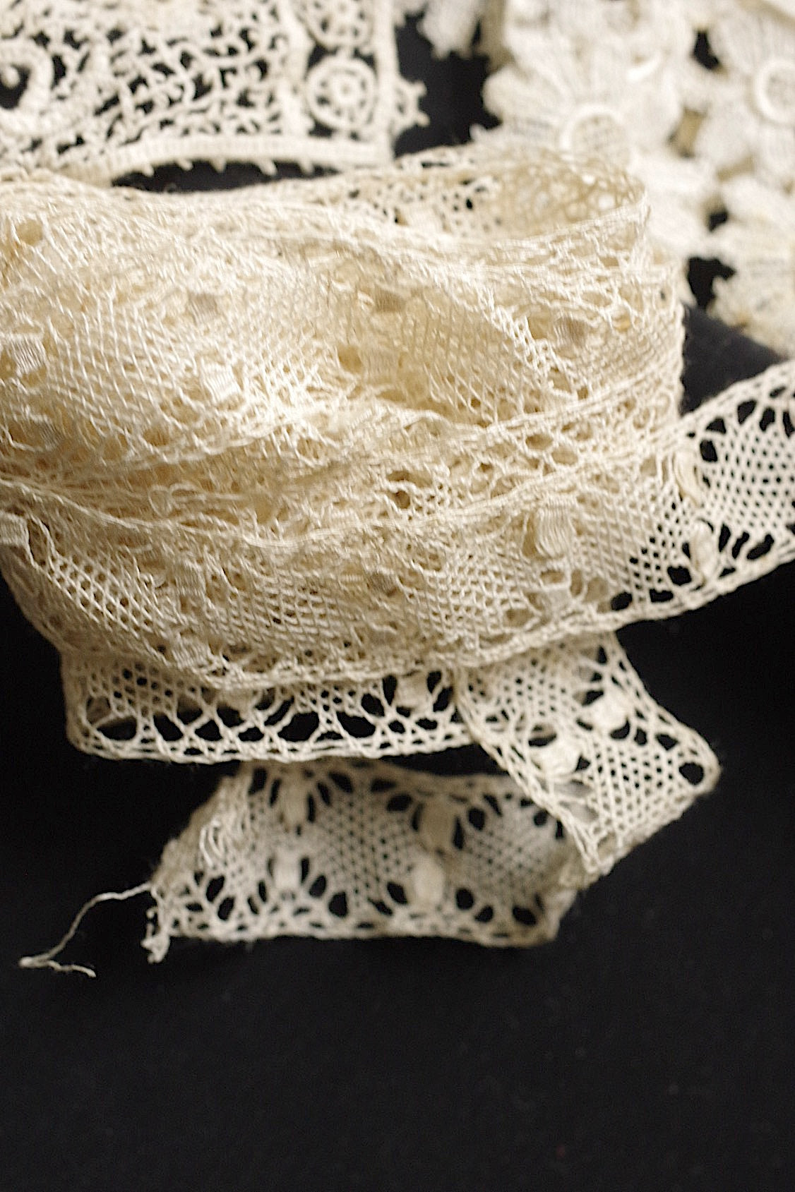 アンティークレース dentelle ancienne 素材用lots6 .FR a l'epoque